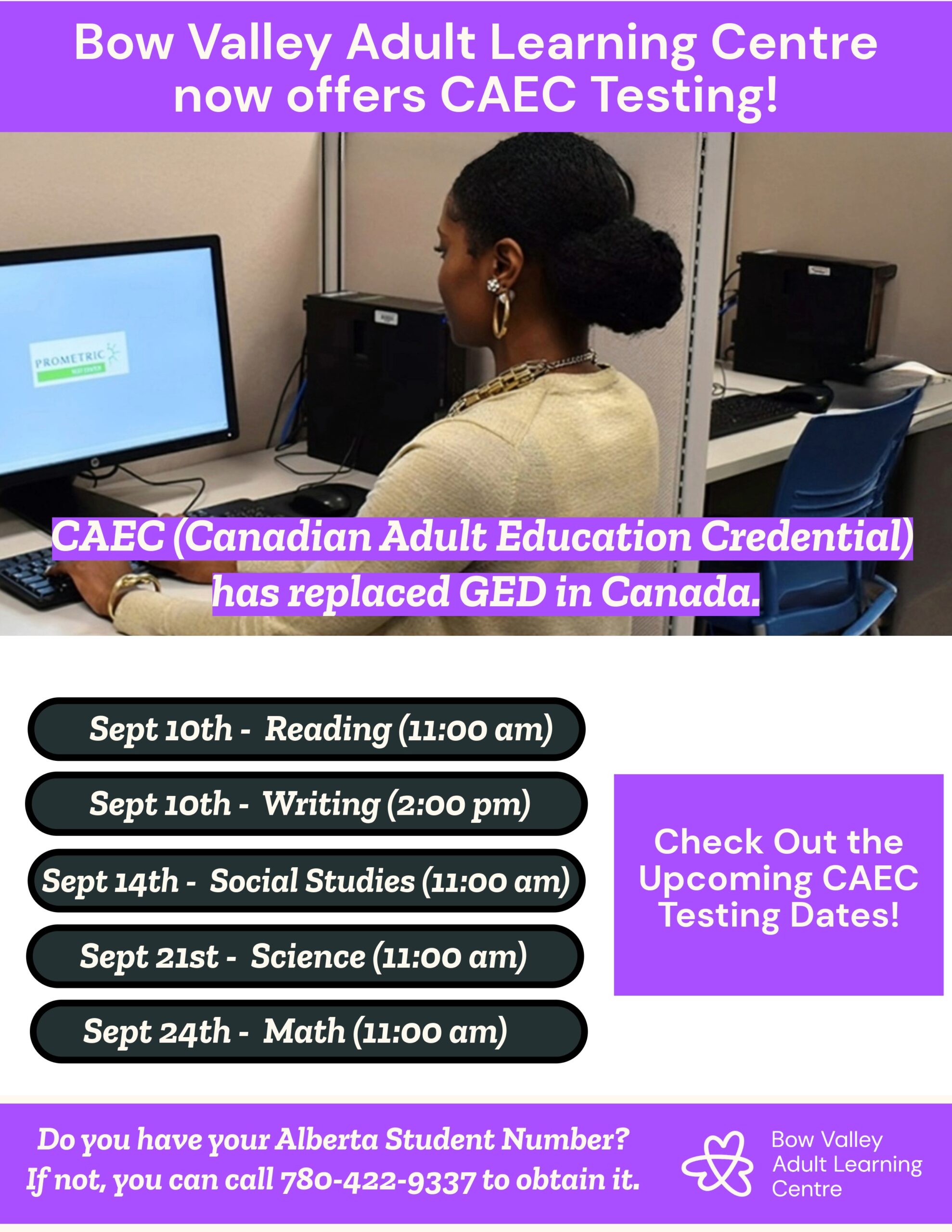 Middle Poster: CAEC Dates