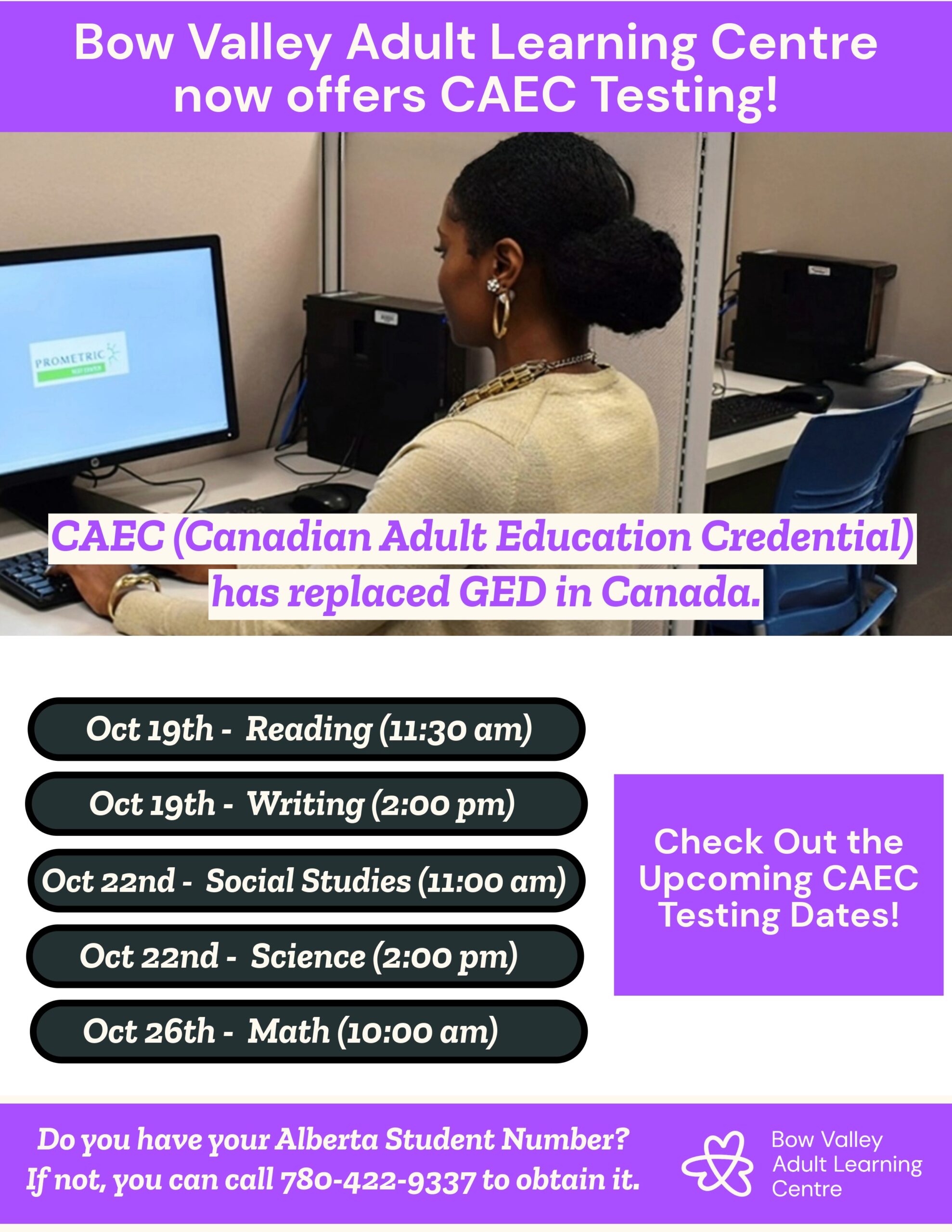 Middle Poster: CAEC Dates